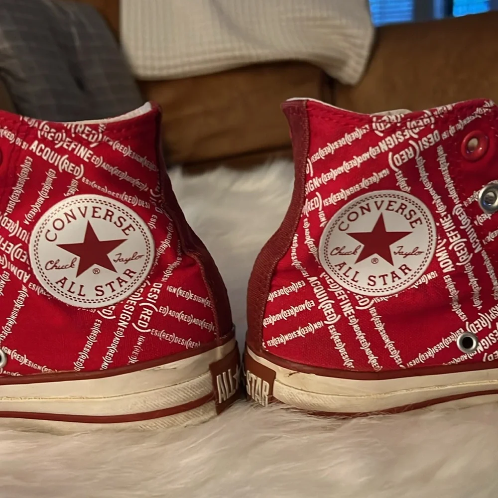 Chuck Taylor Converse High Top Aids Awareness JoinRed (Product) Red All Star Big
